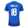 Italien Nicolo Barella #18 Hemmatröja EM 2024 Korta ärmar